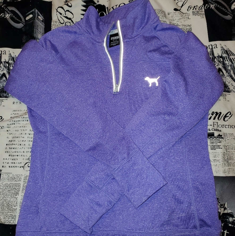 Victoria's secret PINK purple quarter zip